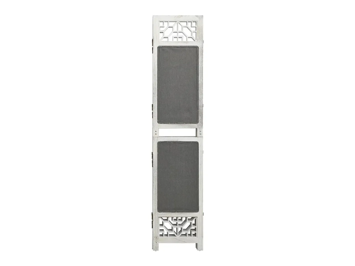 Biombo-Biombo divisor de 6 paneles de tela 210x165 cm ES717133 Gris