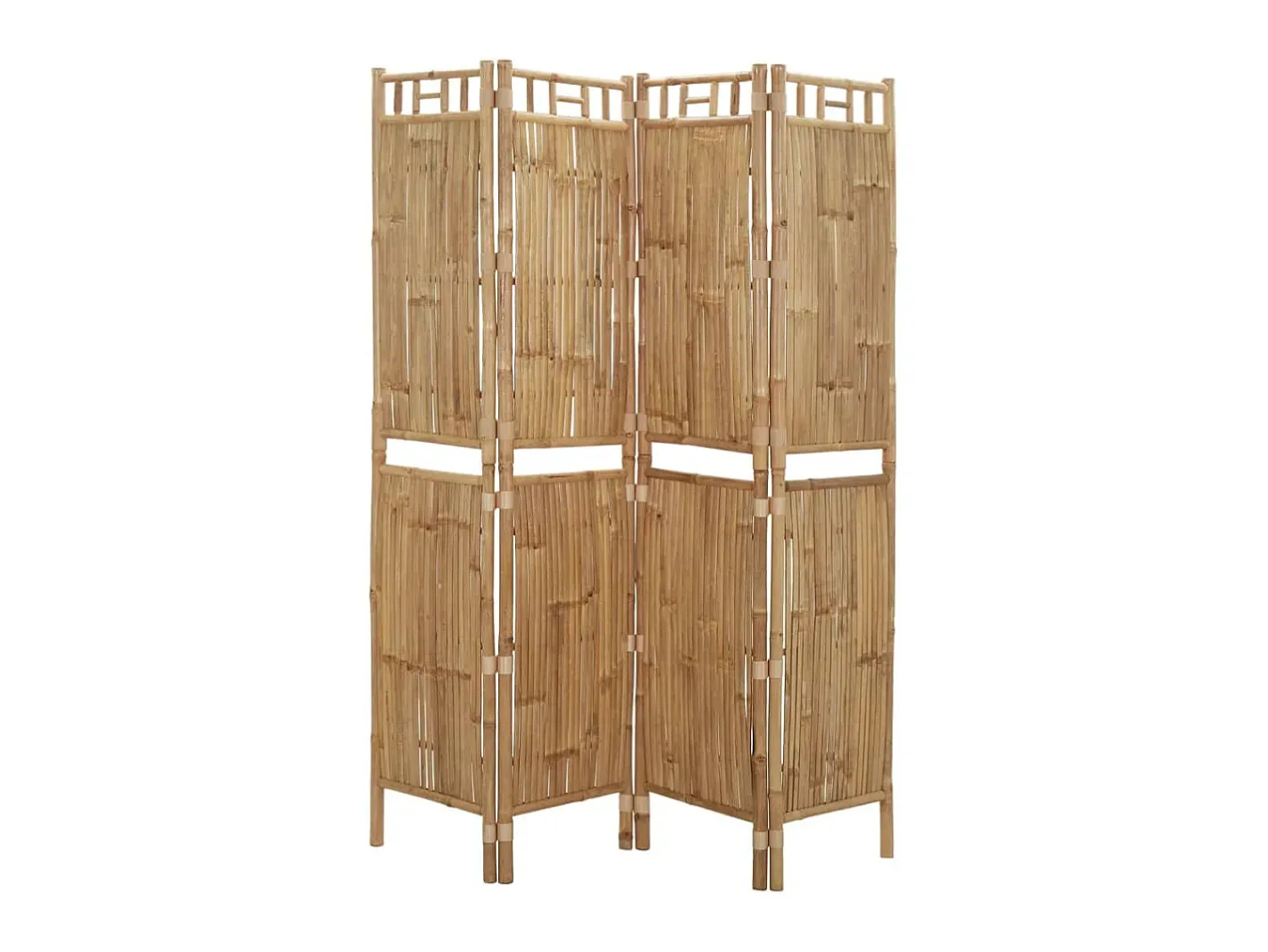 Biombo-Biombo divisor de 4 paneles 160x180 cm ES832794 Marru00f3n