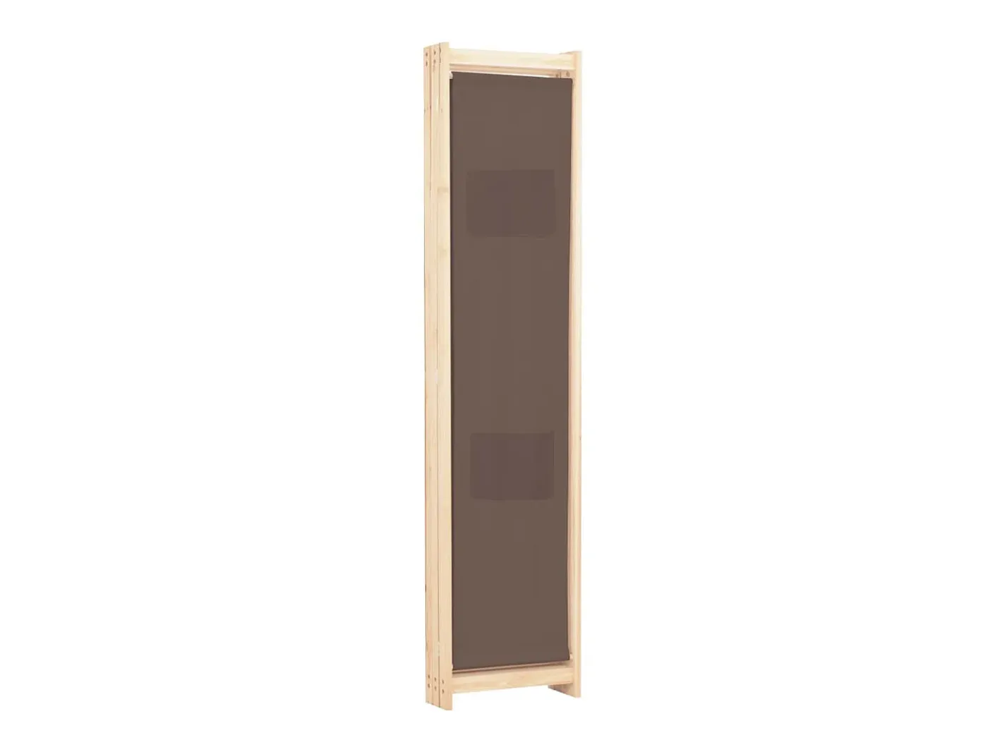 Biombo-Biombo divisor de 3 paneles de tela marrón 120x170x4 cm ES938514 Marru00f3n