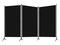 Biombo-Biombo divisor de 3 paneles 260x180 cm ES531902 Negro