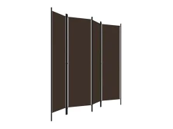 Online Biombo divisor de 4 paneles marrón 200x180 cm ES811719 Marru00f3n