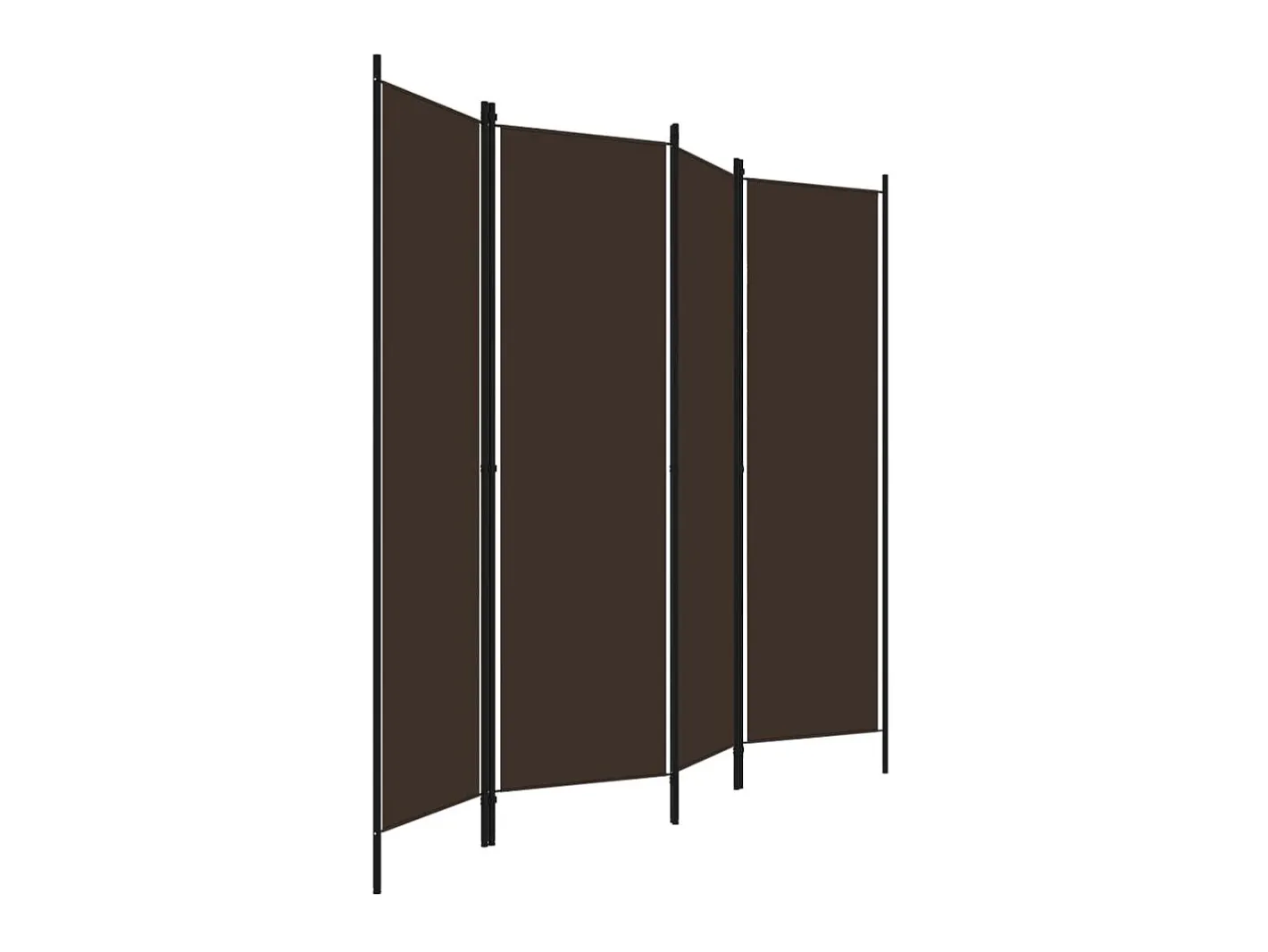 Online Biombo divisor de 4 paneles marrón 200x180 cm ES811719 Marru00f3n