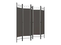 Online Biombo divisor de 5 paneles 200x180 cm ES638366 Gris antracita