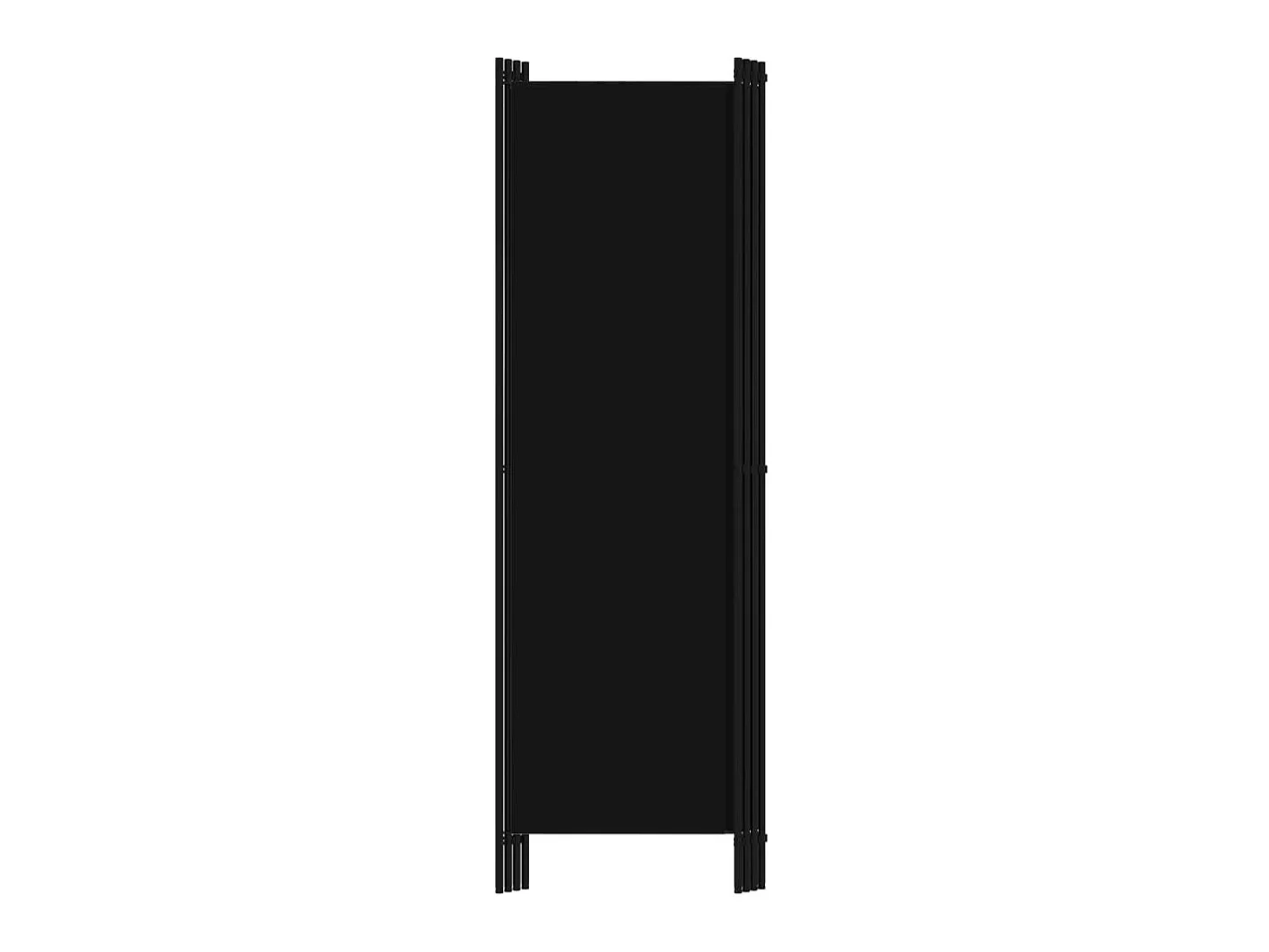 Biombo divisor de 4 paneles 200x180 cm ES200897 Negro