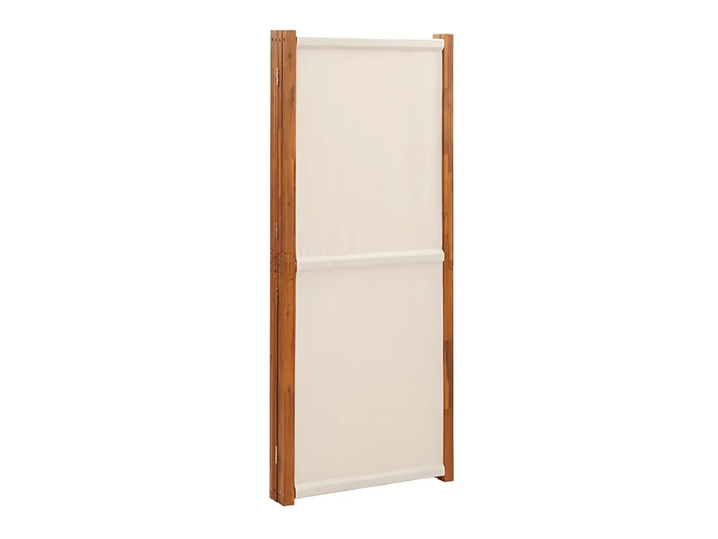Biombo divisor de 4 paneles blanco 280x180 cm ES748533 Crema Best