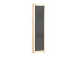 Biombo divisor de 6 paneles de tela 240x170x4 cm ES615698 Gris