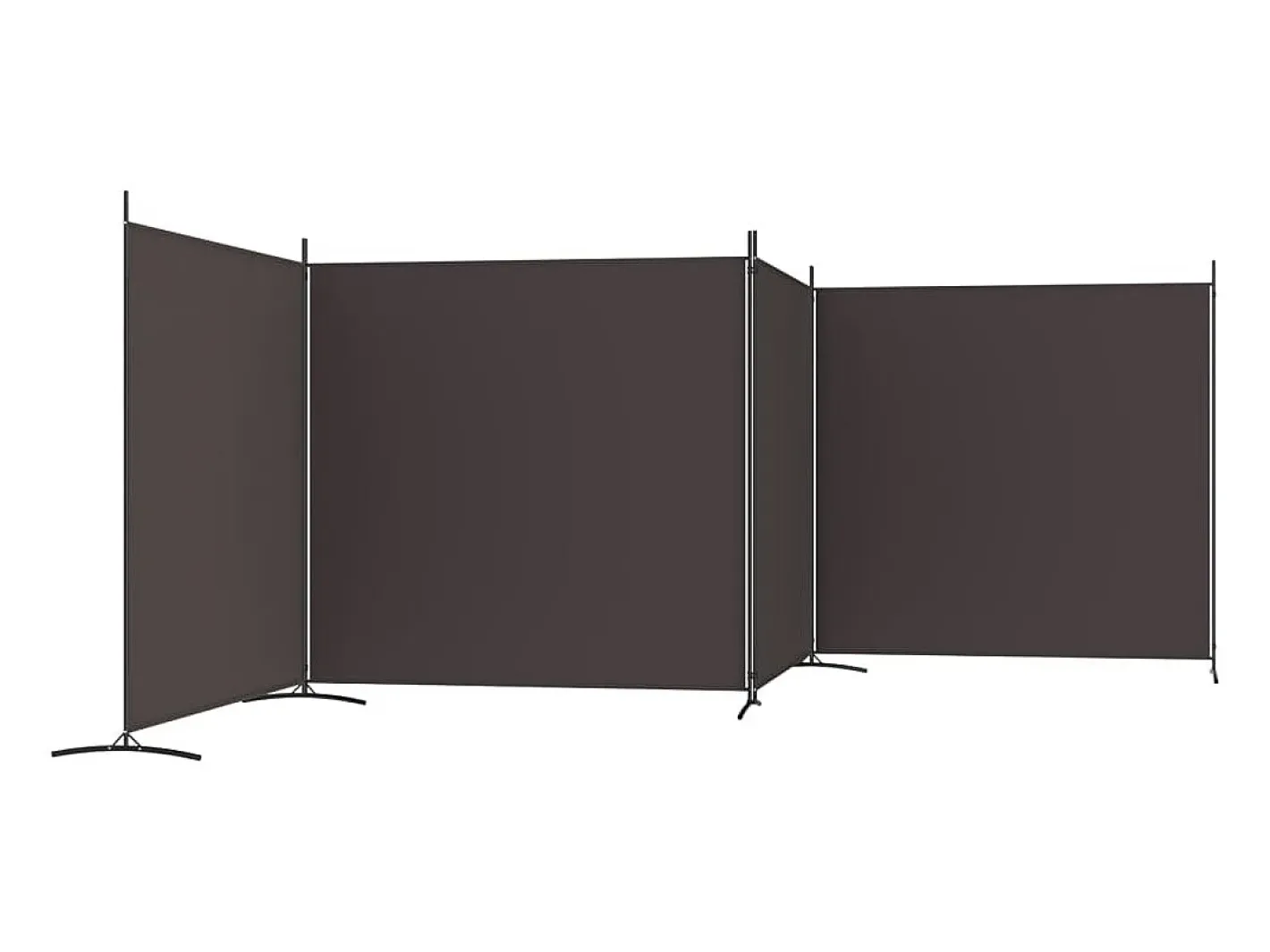 Biombo-Biombo divisor de 4 paneles de tela marrón 698x180 cm ES671000 Marru00f3n