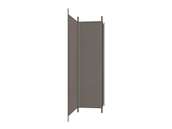 Biombo divisor de 3 paneles de tela 150x200 cm ES181735 Gris antracita Best