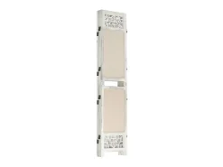 Biombo divisor de 5 paneles de tela color 175x165 cm ES290717 Crema Clearance