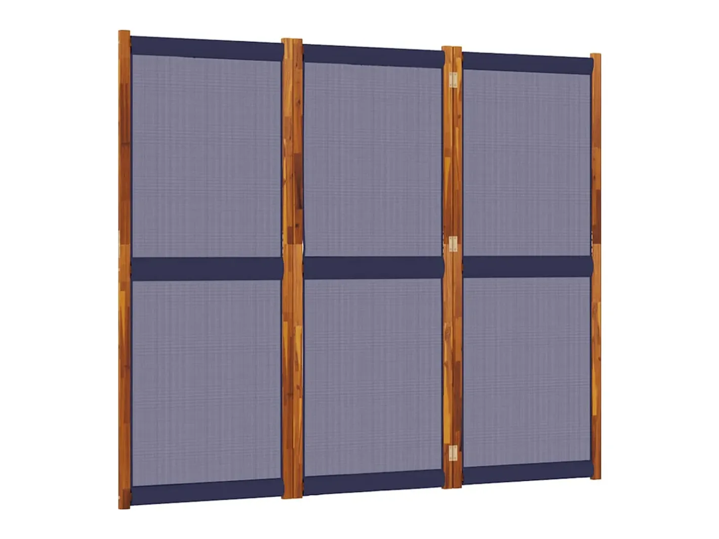Biombo-Biombo divisor de 3 paneles oscuro 210x180 cm ES914941 Azul