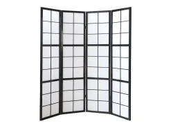 Clearance Biombo divisor de ambiente 176x175x2.2 cm Shoji Negro