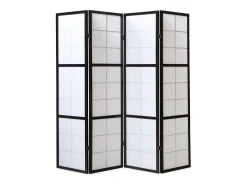 Clearance Biombo divisor de ambiente 176x175x2.2 cm Shoji Negro