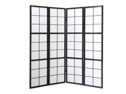 Clearance Biombo divisor de ambiente 176x175x2.2 cm Shoji Negro