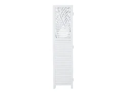 New Biombo divisor de ambiente 170x120x2.2 cm , paraviento de madera plegable de 3 paneles Blanco