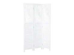 New Biombo divisor de ambiente 170x120x2.2 cm , paraviento de madera plegable de 3 paneles Blanco