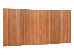 Biombo-Biombo divisor de bambú marrón 165x400 cm ES922746 Marru00f3n