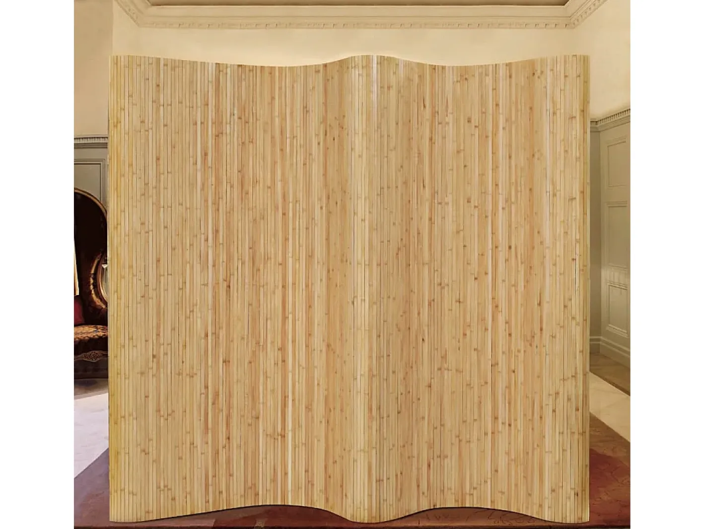 Online Biombo divisor de bambú natural 250x165 cm ES500787 Beige