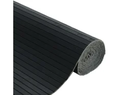 New Biombo divisor de bambú 165x400 cm ES388602 Negro