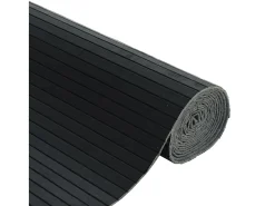 Biombo divisor de bambú 165x250 cm ES751609 Negro New