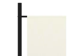 Online Biombo divisor de tela blanco 175x180 cm ES487951 Crema