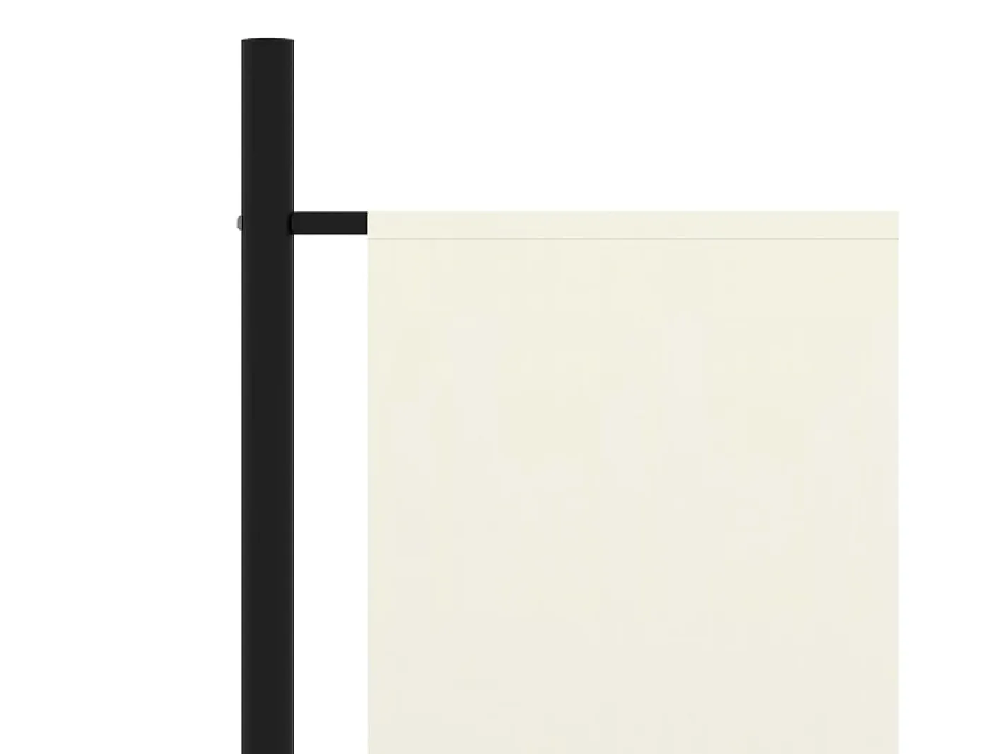 Online Biombo divisor de tela blanco 175x180 cm ES487951 Crema