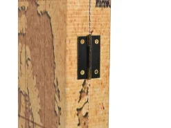 Biombo divisor plegable 228x170 cm mapamundi ES402446 Amarillo