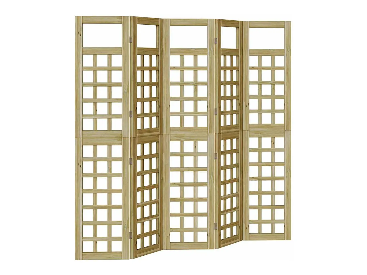 Biombo-Biombo exterior plegable 5 piezas marrón 200 x 180 cm Marru00f3n