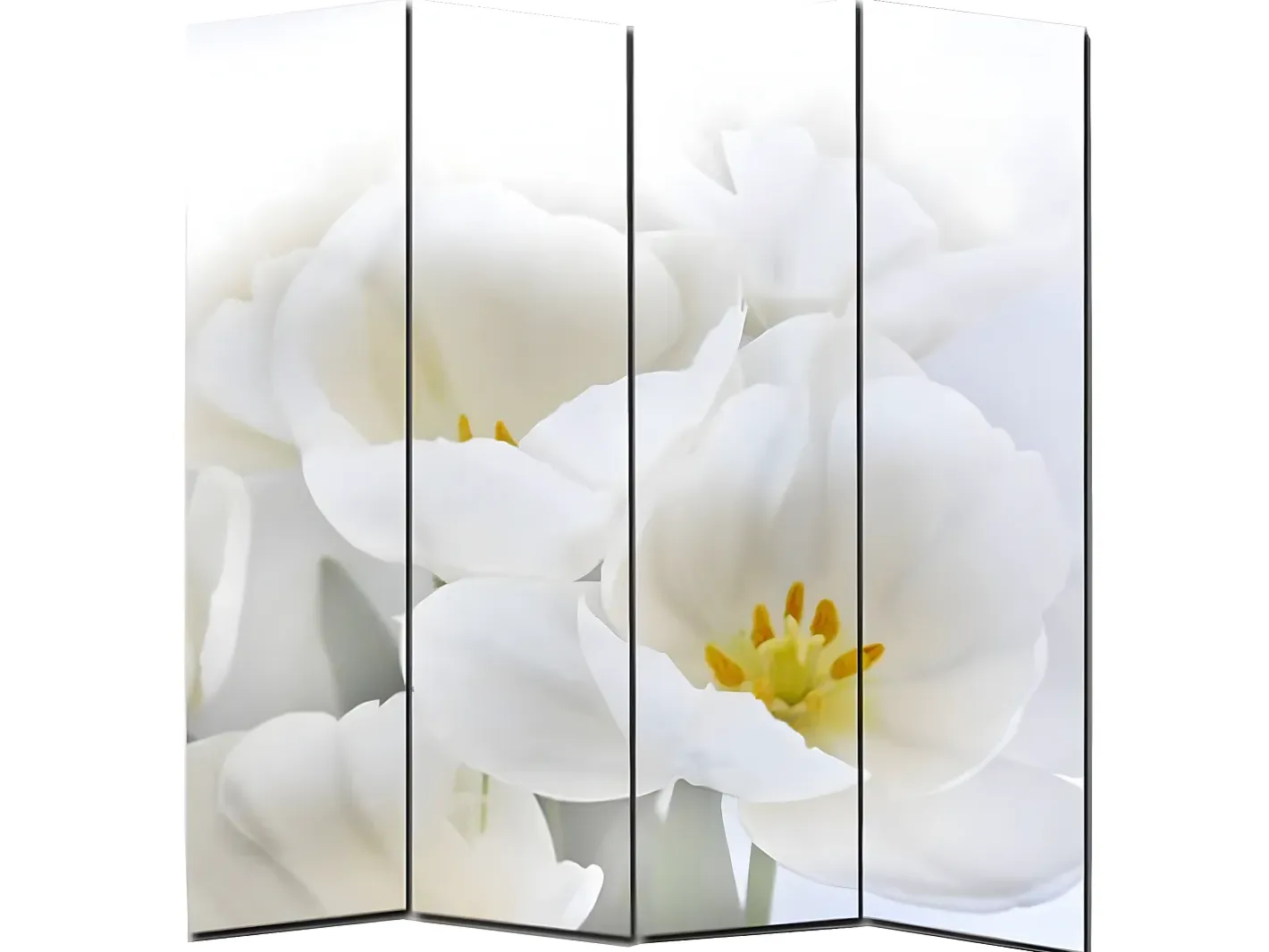 MCW Biombo-Biombo fotográfico Bagheria, 180 x 160 cm, orquídea Multicolor