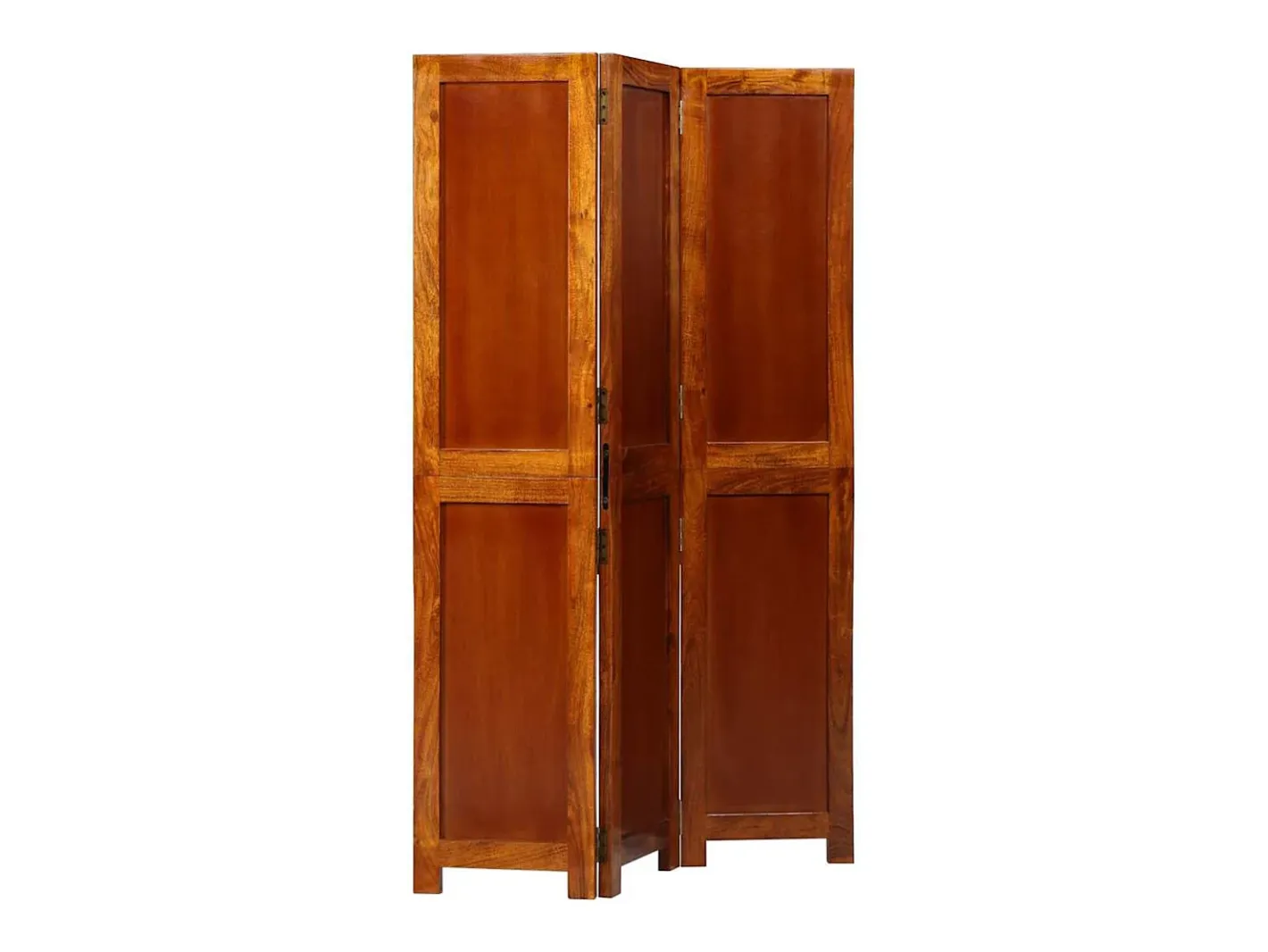 Biombo Marrón 105 x 160 cm Madera Maciza de Acacia Marru00f3n Online