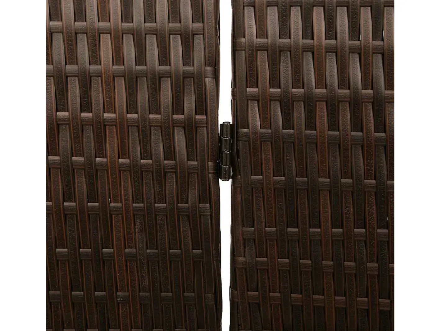 Biombo-Biombo marrón 146 x 180 cm. poliratán Marru00f3n