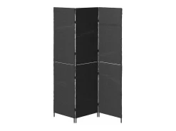 Biombo 146 x 180 cm. polirratán Negro Clearance