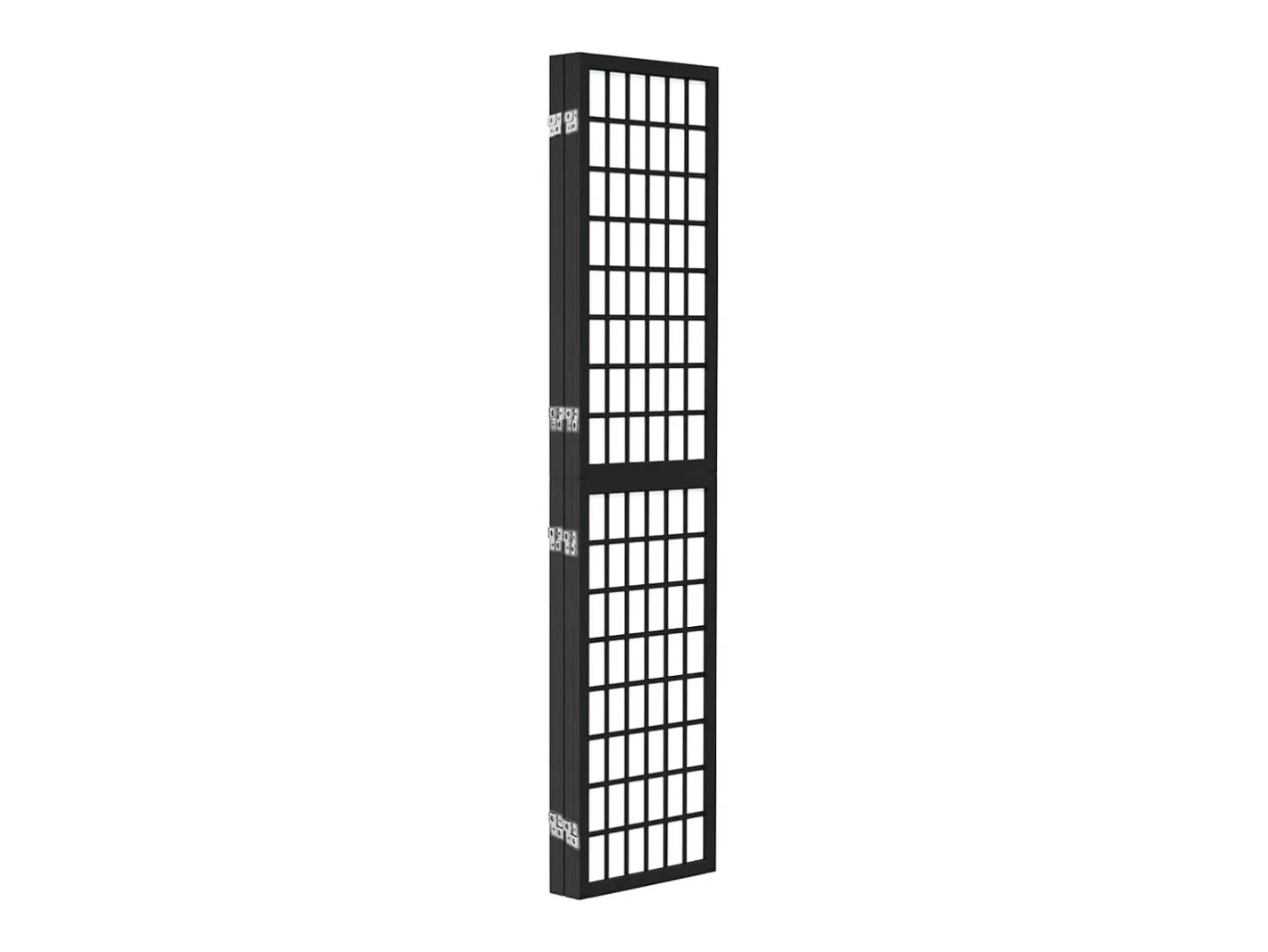 Biombo plegable con 4 paneles estilo japonés 160x170 cm ES617089 Negro Clearance