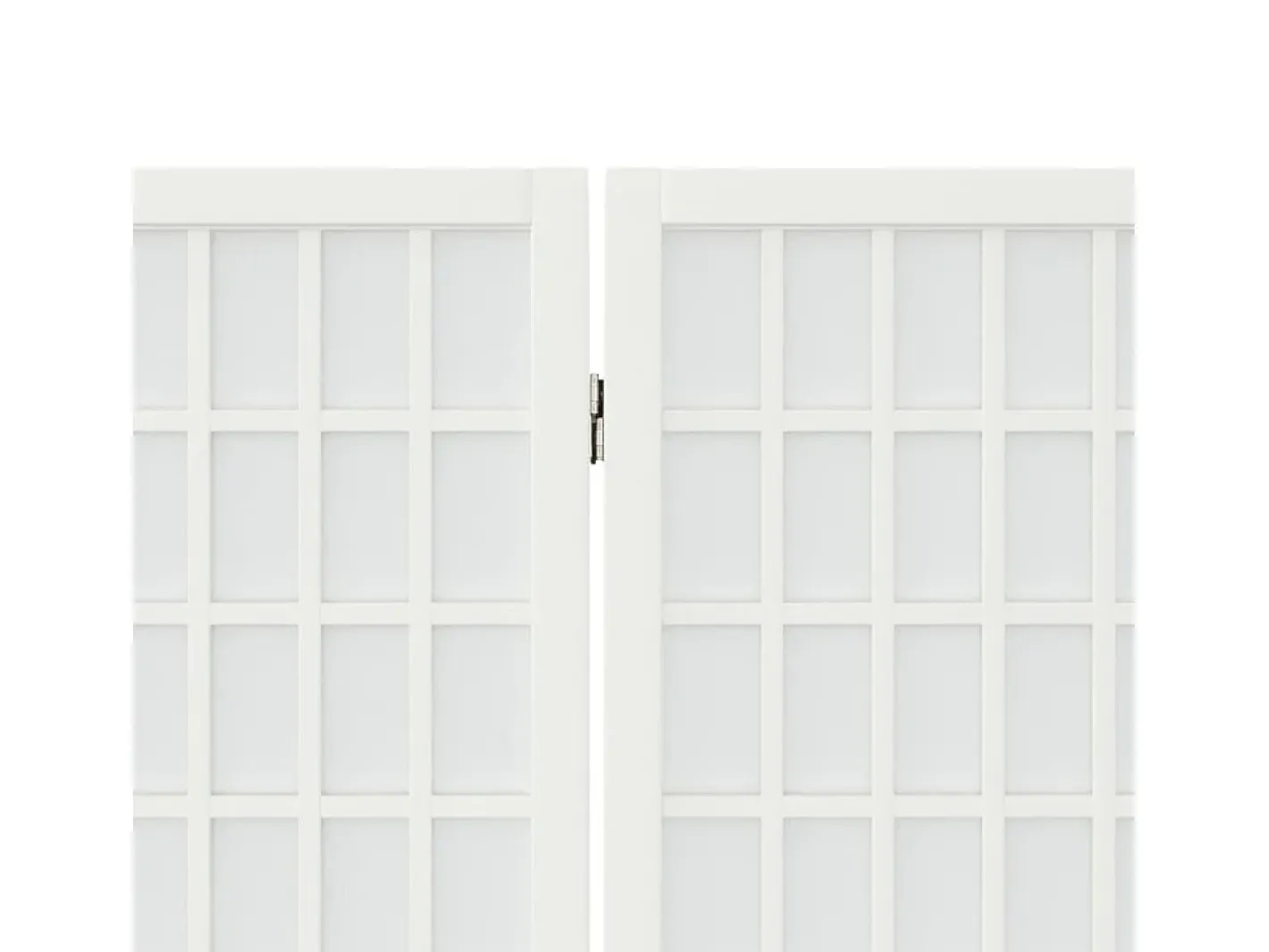 Biombo plegable con 3 paneles estilo japonés 120x170 cm ES815962 Blanco Outlet