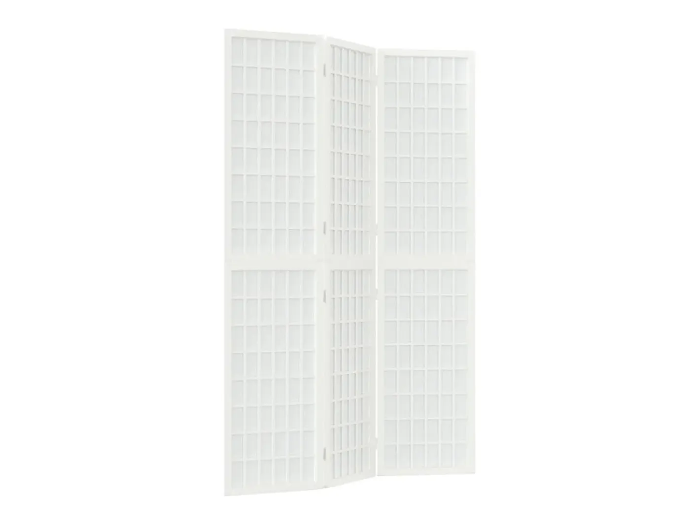 Biombo plegable con 3 paneles estilo japonés 120x170 cm ES815962 Blanco Outlet