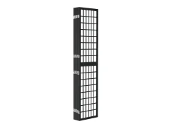 Biombo plegable con 6 paneles estilo japonés 240x170 cm ES947505 Negro Best