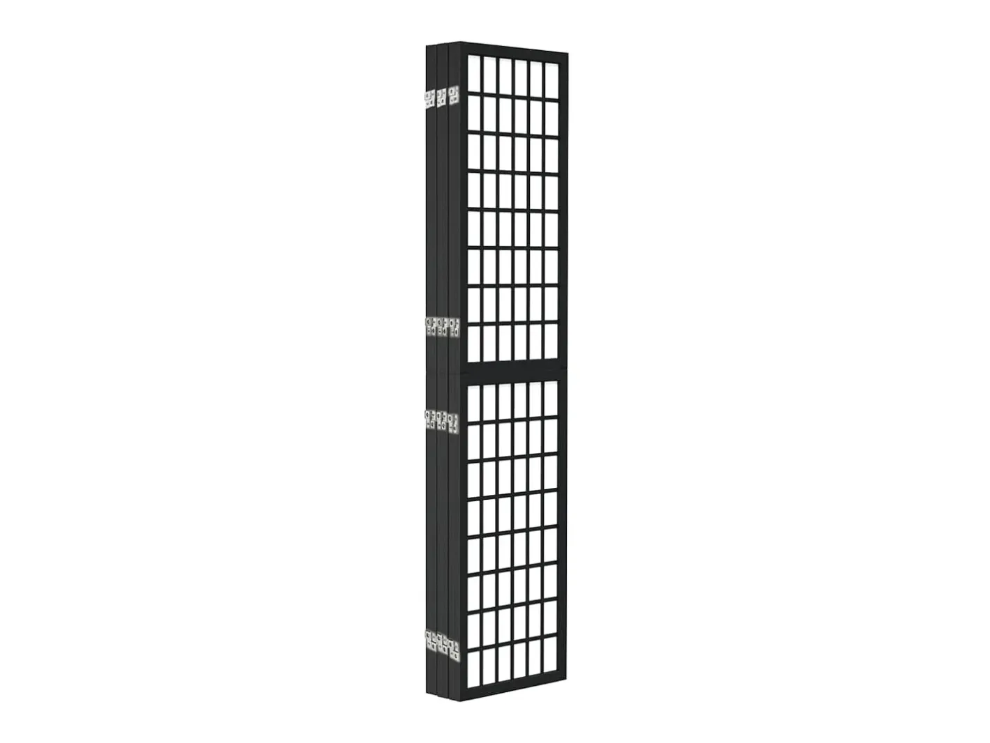 Biombo plegable con 6 paneles estilo japonés 240x170 cm ES947505 Negro Best