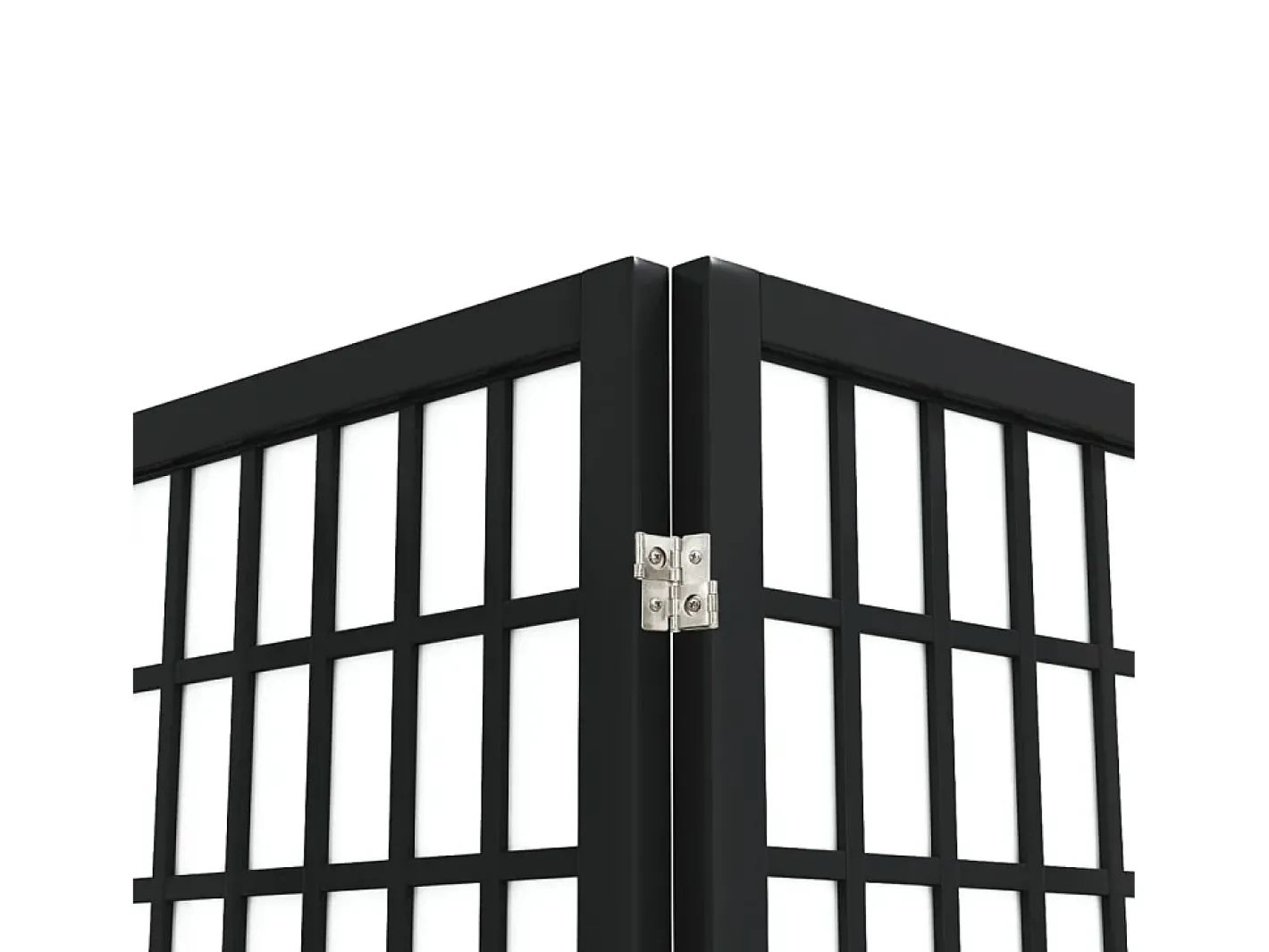 Biombo plegable con 3 paneles estilo japonés 120x170 cm ES275253 Negro Clearance