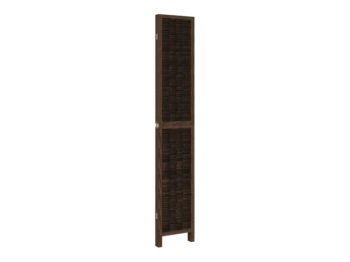 Biombo separador de 4 paneles madera paulownia marrón oscuro ES450380 Marru00f3n Clearance