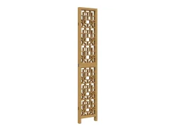 Sale Biombo separador de 4 paneles madera maciza paulownia marrón ES726082 Marru00f3n