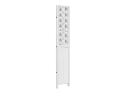 Best Biombo separador de 3 paneles madera maciza Paulownia ES923756 Blanco