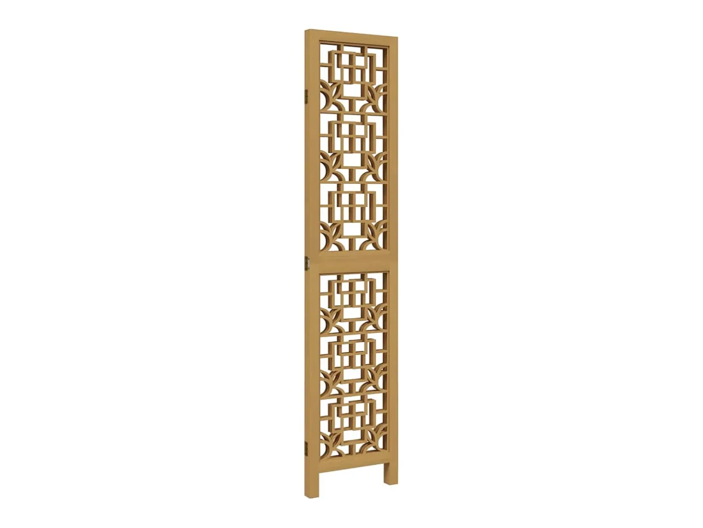 Best Biombo separador de 3 paneles madera maciza paulownia marrón ES344417 Marru00f3n