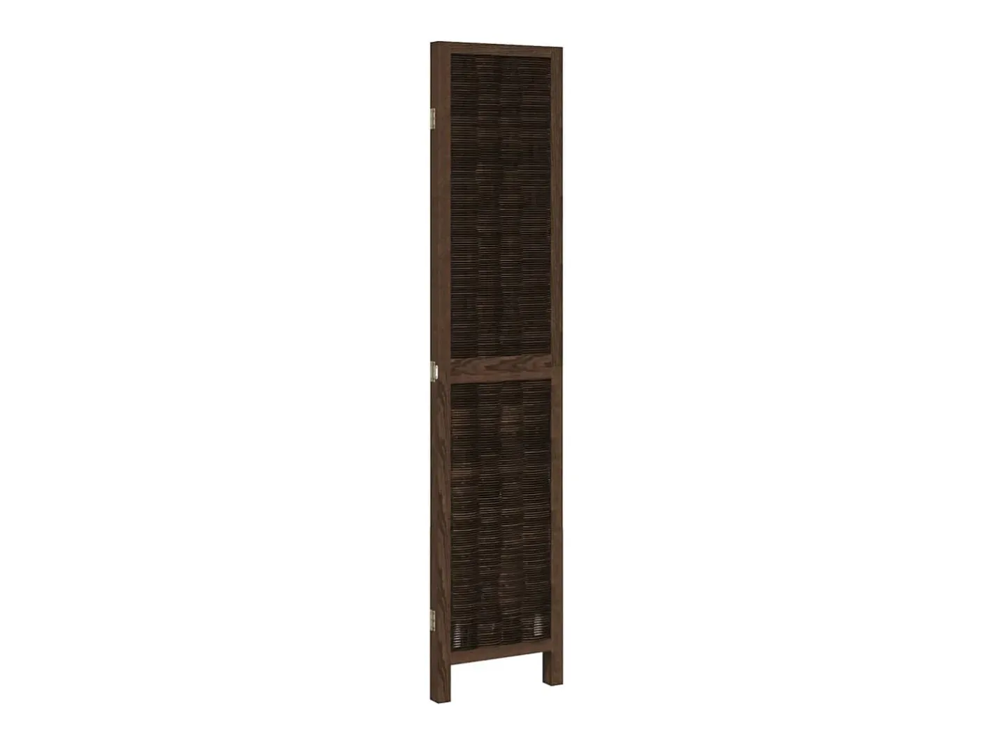 Biombo-Biombo separador de 3 paneles madera paulownia marrón oscuro ES619355 Marru00f3n