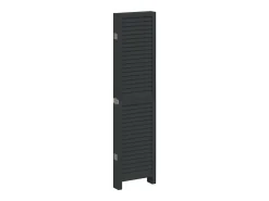 Online Biombo separador de 6 paneles madera maciza Paulownia ES467163 Negro