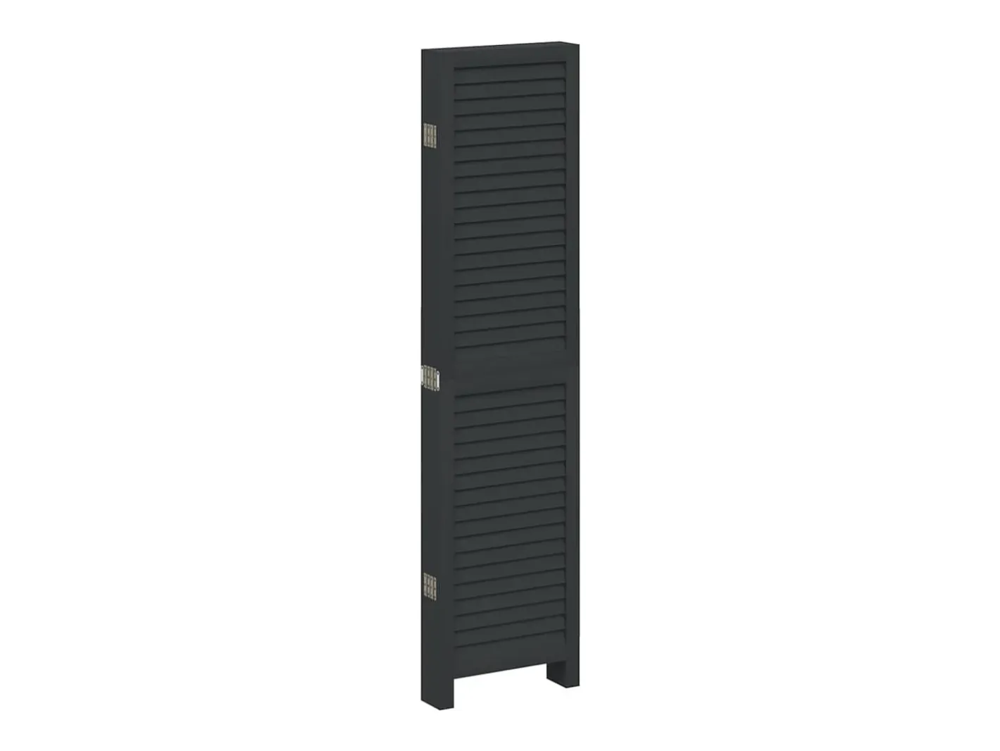 Online Biombo separador de 6 paneles madera maciza Paulownia ES467163 Negro