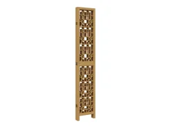 Best Biombo separador de 6 paneles madera maciza paulownia marrón ES718804 Marru00f3n