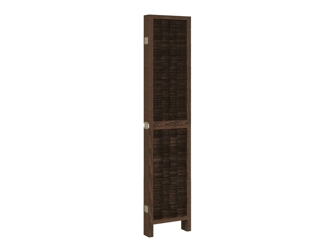 Biombo separador de 6 paneles madera paulownia marrón oscuro ES970823 Marru00f3n Outlet