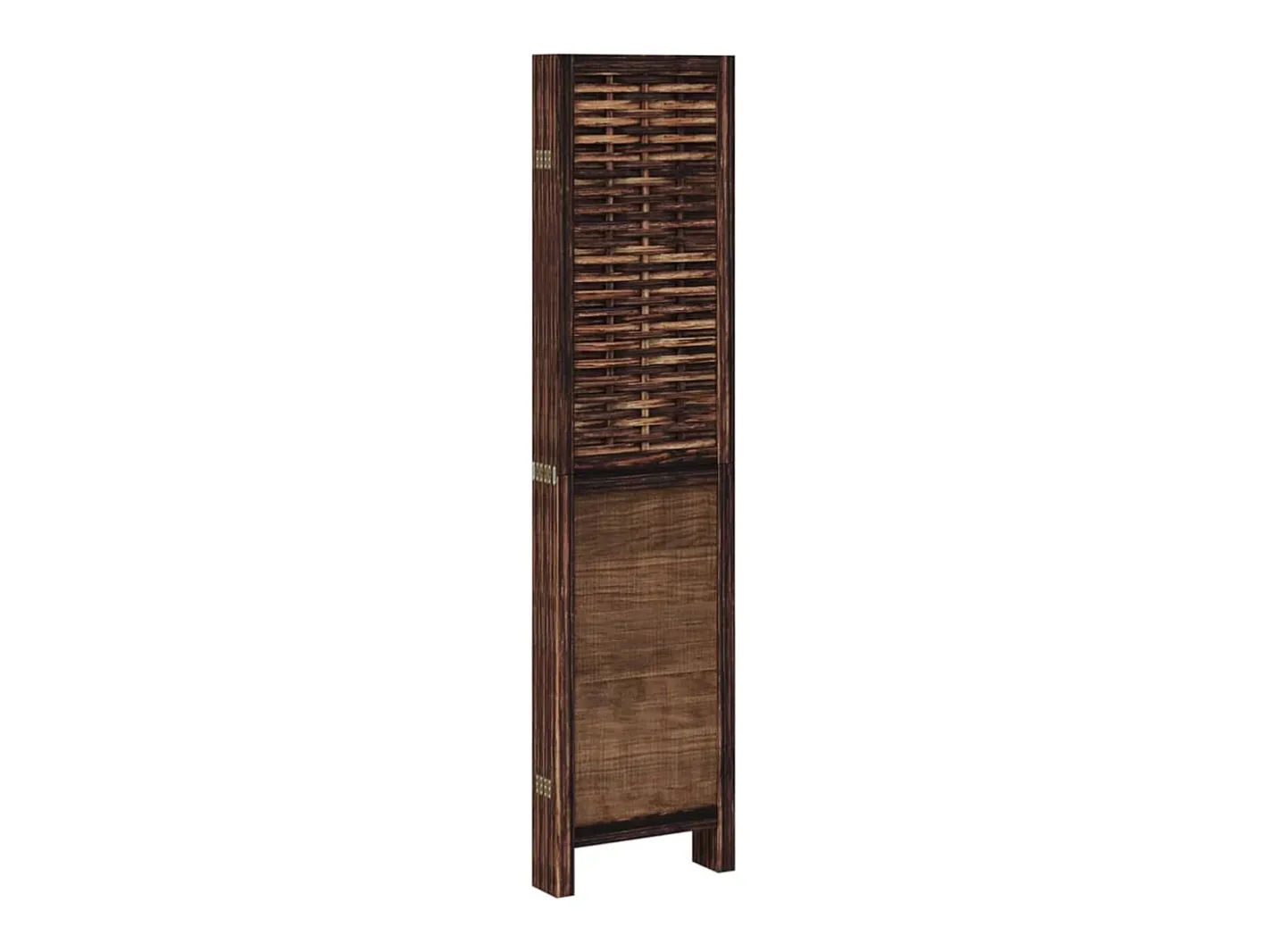 Biombo separador de 6 paneles madera paulownia marrón oscuro ES711556 Marru00f3n Outlet