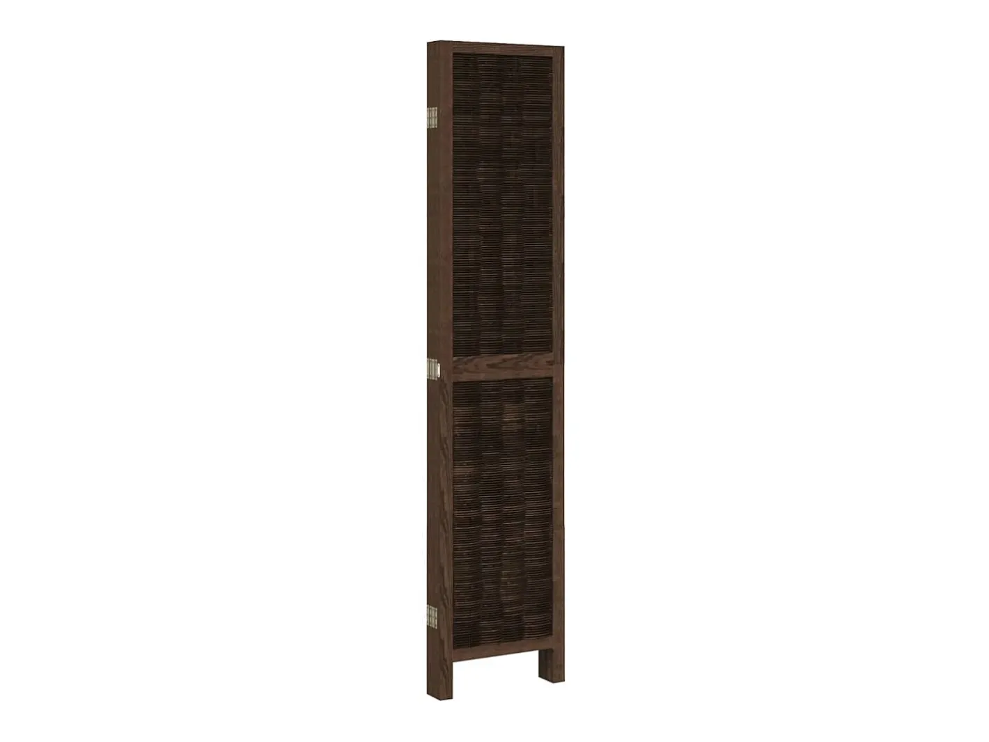 Hot Biombo separador de 5 paneles madera paulownia marrón oscuro ES577377 Marru00f3n