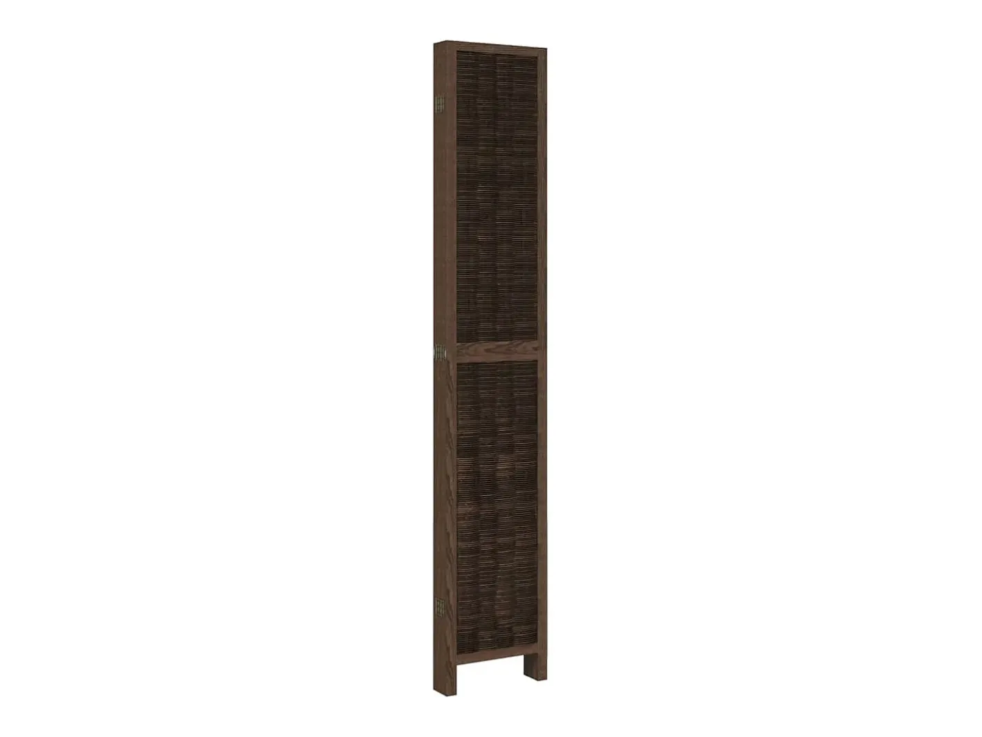 Biombo-Biombo separador de 6 paneles madera paulownia marrón oscuro ES149600 Marru00f3n
