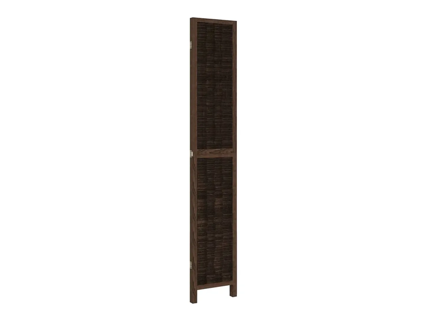 Biombo-Biombo separador de 3 paneles madera paulownia marrón oscuro ES832874 Marru00f3n